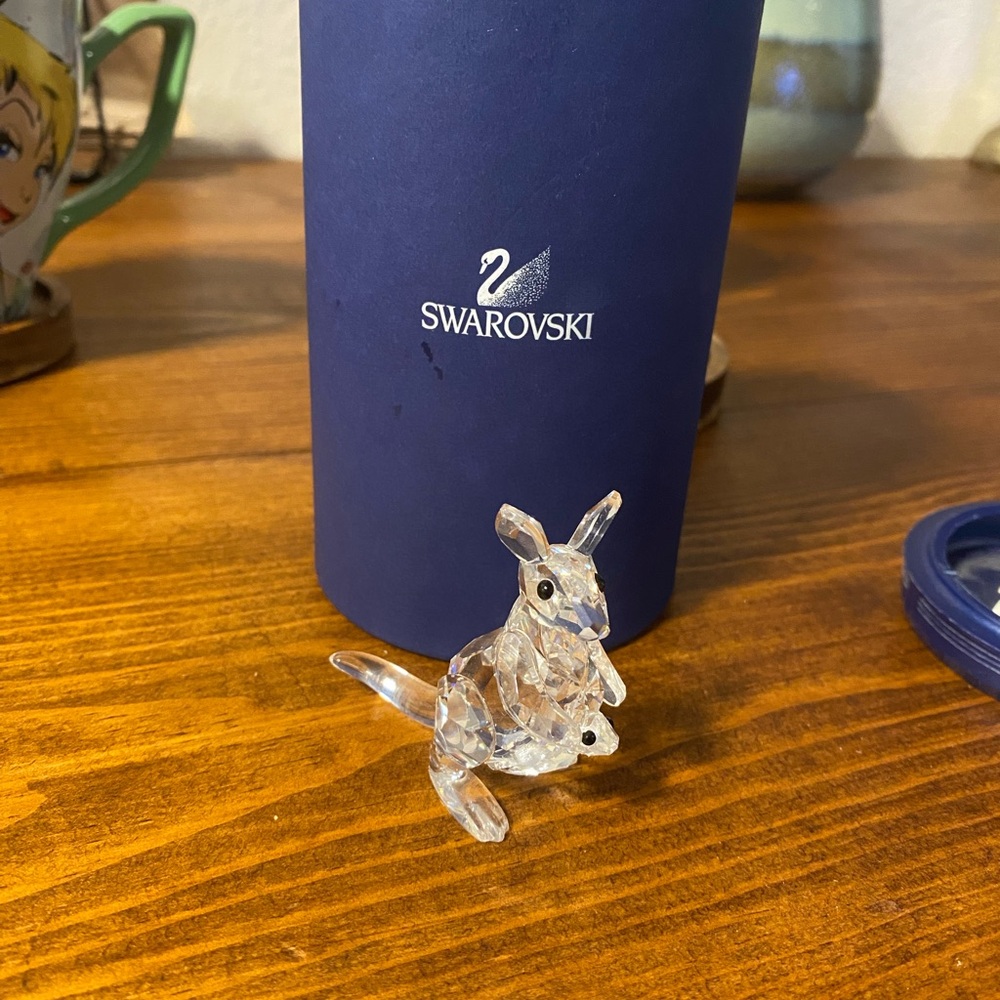 Swarovski Crystal Kangaroo Figurine - Clear